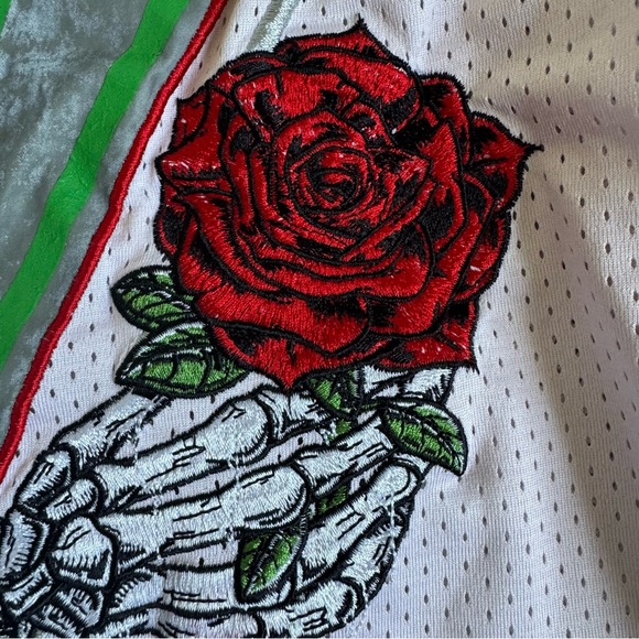 Original Fables White and Green Original Sin Jersey with Red Petals Size Small - Picture 6 of 6